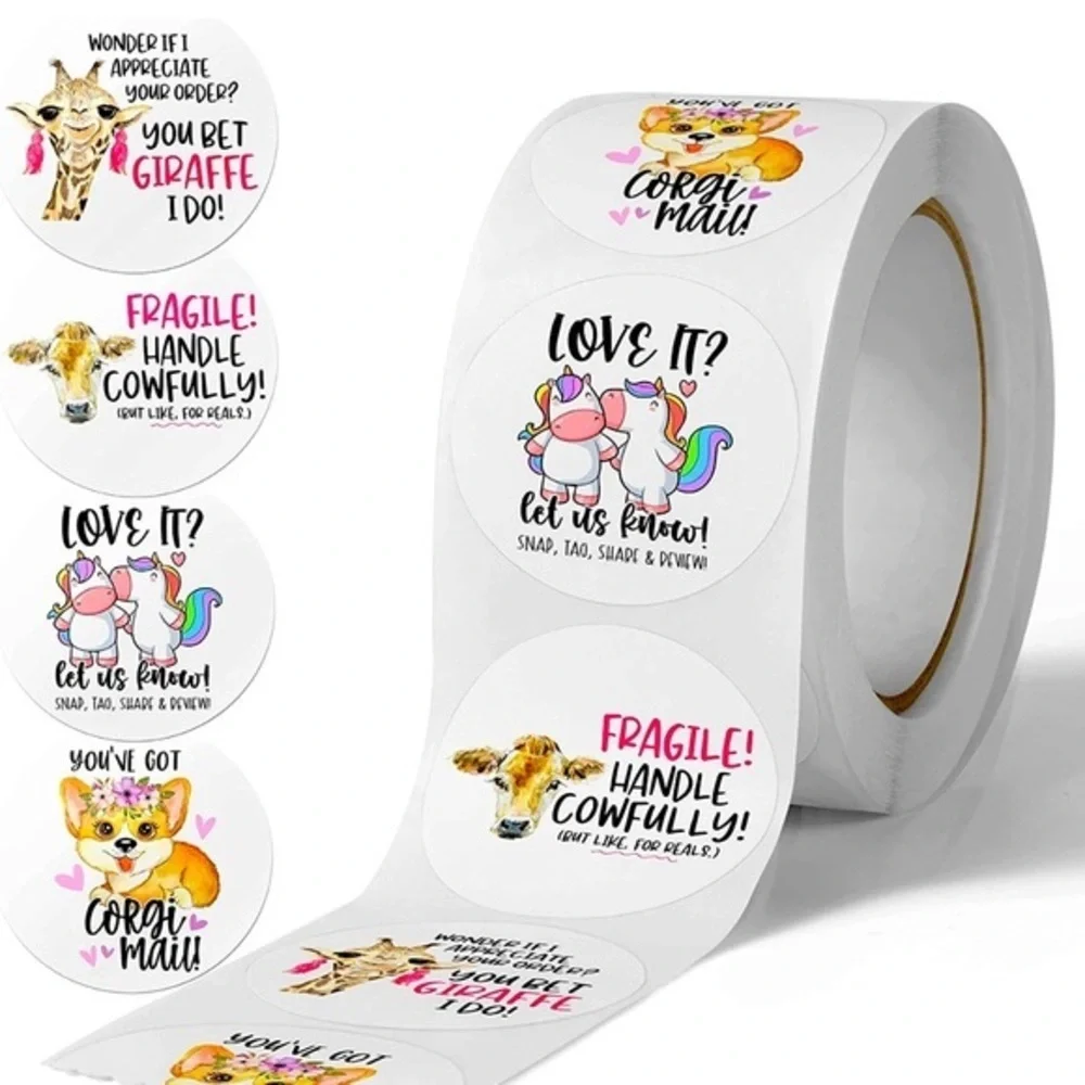 40 Thank You Stickers